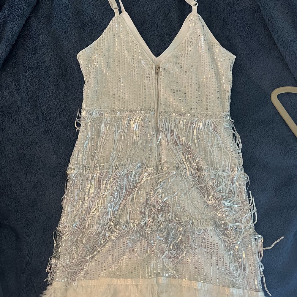 Unworn Shein sequin feather dress